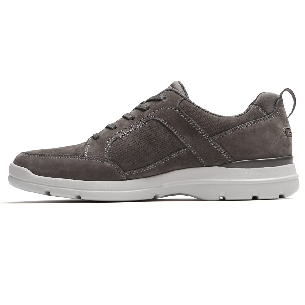 Tenis Rockport Homem Cinzentas Escuro - City Edge Lace-Up - 59028WREU